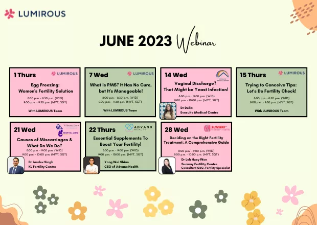LUMIROUS June 2023 Webinar Calendar