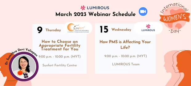 LUMIROUS March 2023 Webinar Calendar