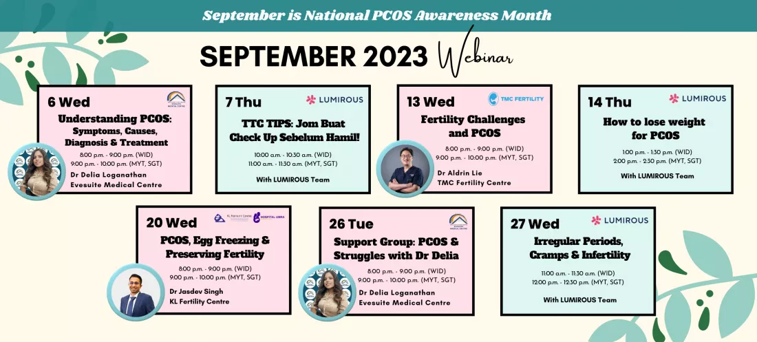 LUMIROUS September 2023 Webinar Calendar